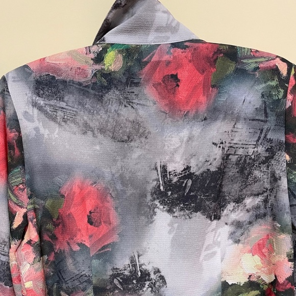 Mode Vin Rouge Beautiful Summer blouse, “Looks like a watercolour” colour. 🖼️ M - Picture 2 of 11